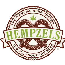 Hempzel Pretzel Brand Logo, Federal Trademarked since 1997 It's All About The Seed