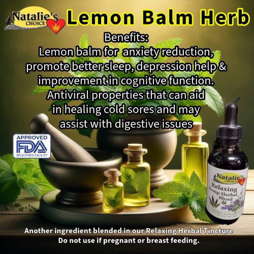 Fresh Lemon Balm Herb by itself is powerful we combine it in Pennsylvania for our Relaxing herbal Tincture.