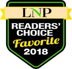 Black yellow green plaque award from LNP News Reader's Choice Favorite 2018