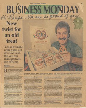 Ralph Amato makes the Lancaster Newspaper when he starts Hempzels