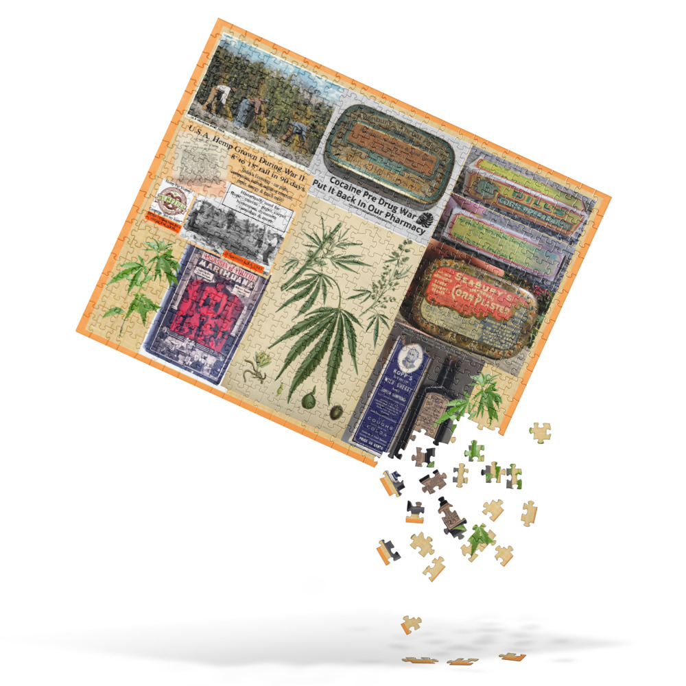 Cannabis Collage Jigsaw Puzzle