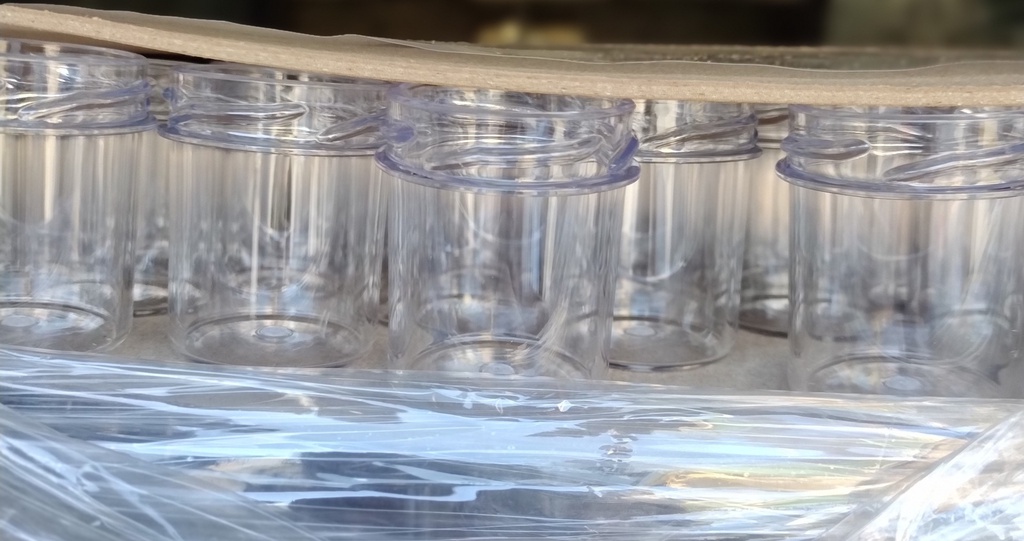 1.25oz PET Plastic Straight Jars