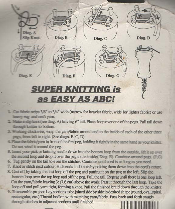 Super Wood Yarn Maker instructions