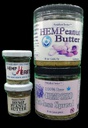 8oz and mini hemp butters