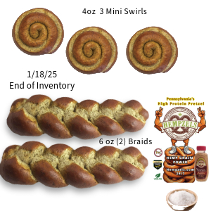 Soft Pretzel Pack of (2) Braids or (3) Swirls