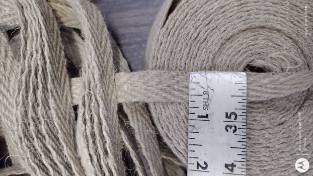 Webbing Herringbone 3/4&quot; hemp by yard or 25yd roll