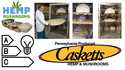 MyCoffin Hemp Mushroom Caskett Grown To Order