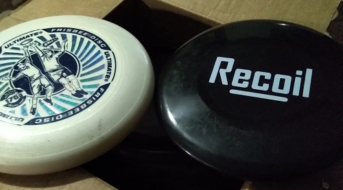 Recoil Hybrid Hemp Ultimate Frisbee 175gm Black