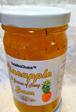Case Pineapple Hemp Jam 8oz Jars Single