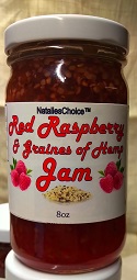 Raspberry Hemp Jam Single 8oz Jar