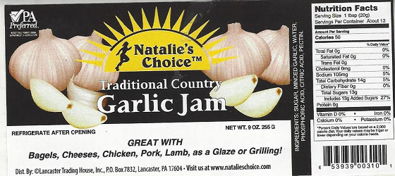 Sweet Garlic label