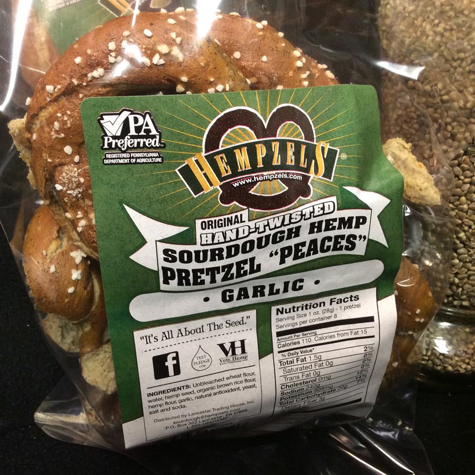 Sourdough Garlic Hempzels™ Pretzels 8oz Bags