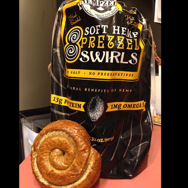 Soft Pretzel 8 pack Swirls 4oz Hempzels™ 2lbs (sold out)