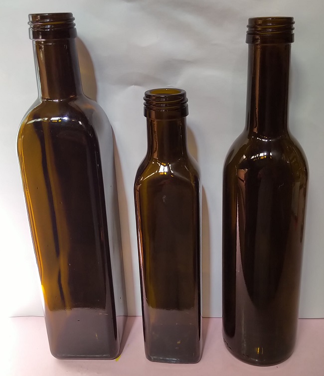 Marasca Olive Oil Bottles Palletized.