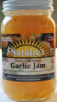Garlic Jam Case of 12 Jars 9oz Retail / Wholesale