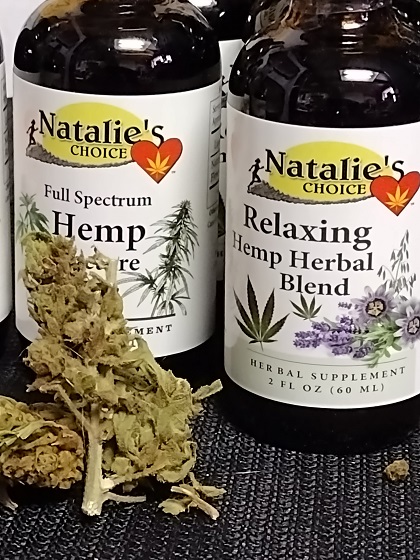 Relaxing Hemp Herbal Blend Tincture Sublingual or Beverage