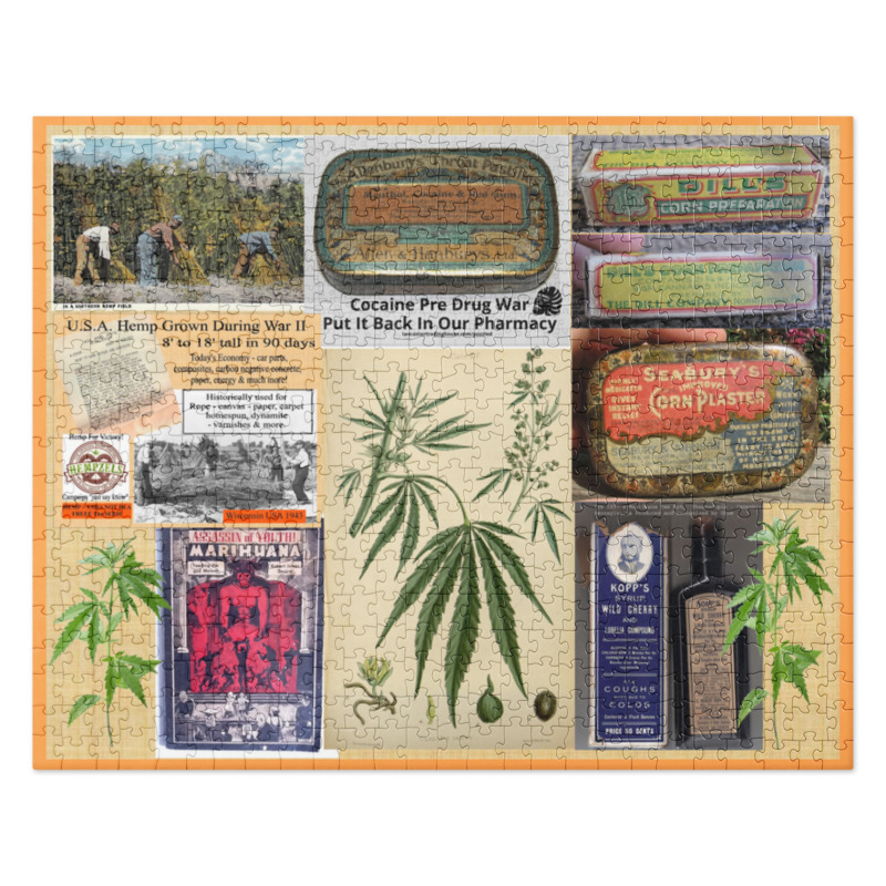 Jigsaw Puzzle Cannabis Collage 252 Piece