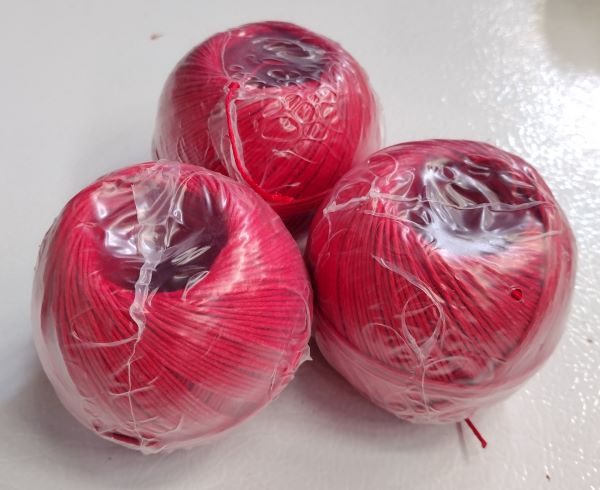10 Polished Colored Twine + 1 Natural Ball 100% Hemp Color =