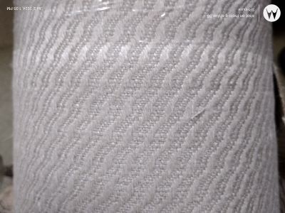 Wavy Texture Weave Bolt of 100% Hemp Natural / Bleached 24.8oz