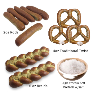 Soft Pretzel Pack of (2) Braids or (3)Twist or (6) Rods