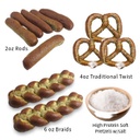 Soft Pretzel Pack of (2) Braids or (3)Twist or (5) Rods