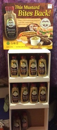 Mustard Display free standing Point of Purchase 36 bottles