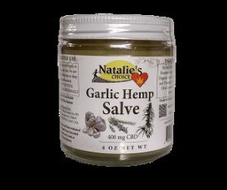 Garlic Hemp Salve Vapor Rub Large Jar 400mg CBD