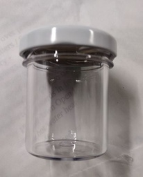 [LFF_CO] Plastic Straight Jars 1.25oz (144ea+144ea) White Lids