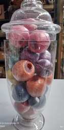 10 Balls polished hemp twine plus one natural ball