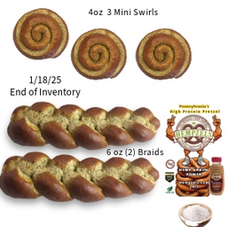 Soft Pretzel Pack of (2) Braids or (3) Swirls